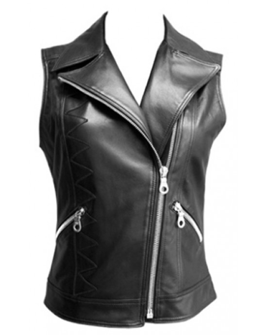 Leather Vest Women